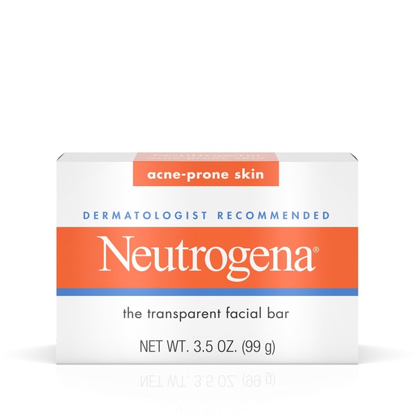 Neutrogena Facial Cleansing Bar Treatment for Acne-Prone Skin, Non-Medicated &