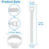 California JOS 60 PCS 6 Inches Reusable Cable Ties, Wire