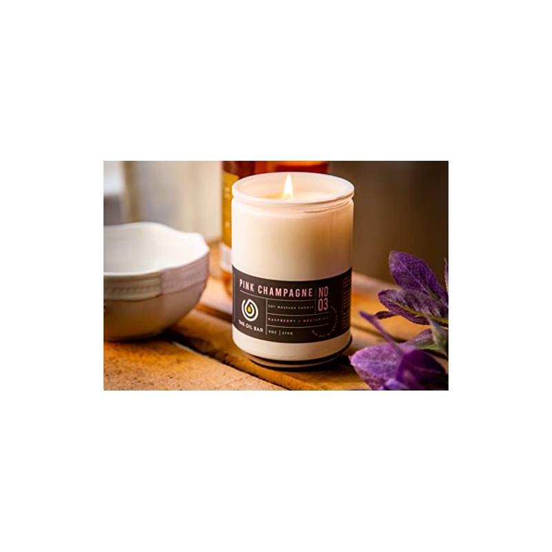 Scented Massage Candle: No. 3 Pink Champagne