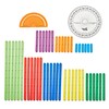 hand2mind AngLegs Starter Set with 2 Protractors, Geometry Manipulatives, Geometric