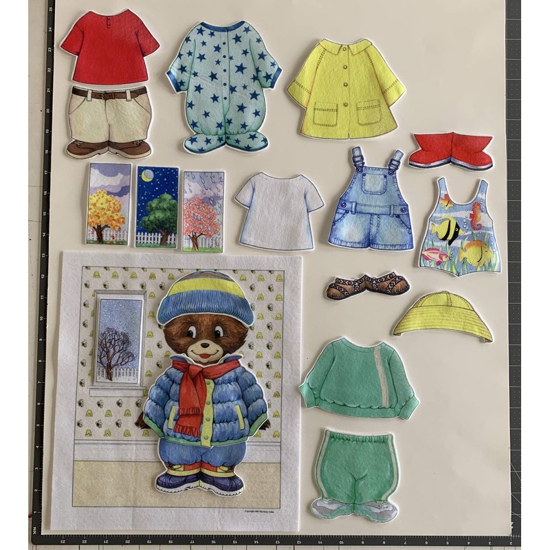 (Precut) - Story Time Felts Dress Me Weather Bear Precut