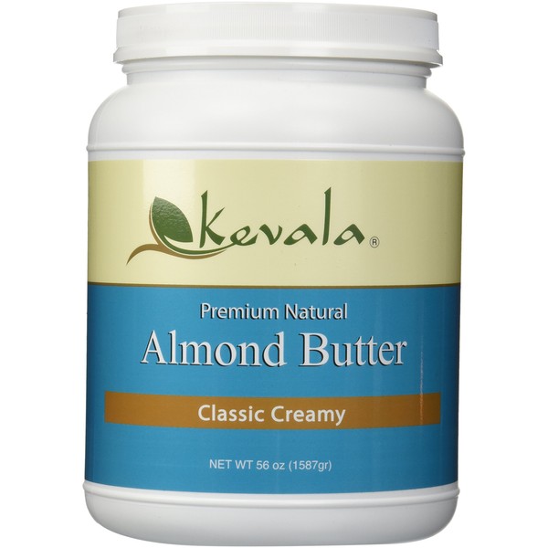 Kevala Premium Almond Butter Creamy, Dairy Free, 3.5 LB