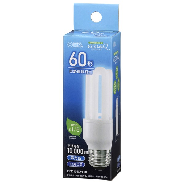 Ohm Electric Eco Light Bulb (60 Type Equivalent/693lm/Daylight/E26)