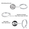 3 Pairs of Hoop Earrings Silver Earrings for Women, Small