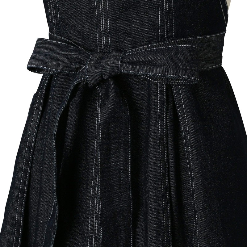 Francfranc Franc Dennier Full Apron Black Apron for Women Black
