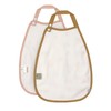 LÄSSIG Baby Toddler Bib (Pack of 2) Organic Cotton Popper