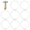 8 Pcs Bath Seal for Pop Up Sink Plug Replacement,
