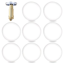 8 Pcs Bath Seal for Pop Up Sink Plug Replacement, Bath Plug Seal Pop Up Plug Washer Bathroom Sink Push Pop Up Plug Replacement Rubber Seal Pop Up Plug Spares O Rings Sink Plug Rubber Washers