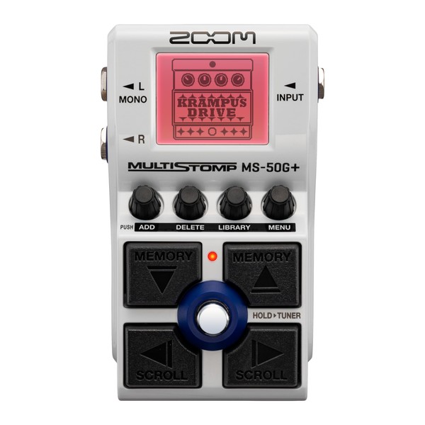 ZOOM MS-50G+ Zoom Multi-Stomp Box with Multilayer IR Released in 2023, White