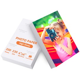 Qiareoiu 200 Sheets Photo Paper 6x4 inch, 230gsm Photo Paper, A6 Photo Printer Paper Glossy for Canon Hp Epson Inkjet Printer