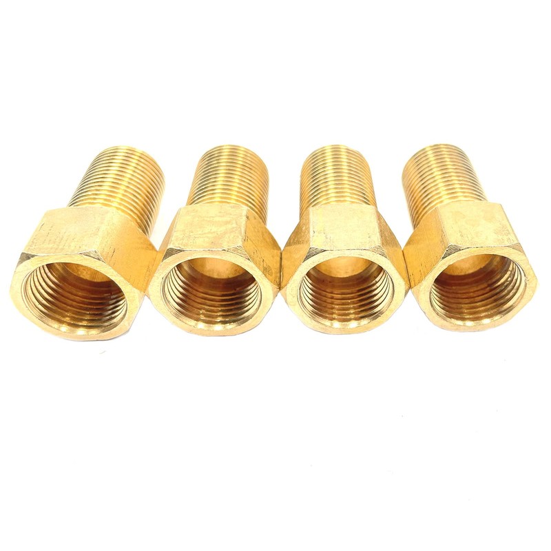 4pcs 1/2" Female to 1/2" Male Pipe Nipple Extension Connector