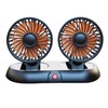 Portable Fan for Car, Auto Double Head Cooler for Dashboard,