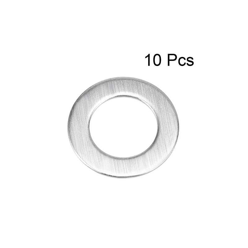 sourcing map 10 Pcs 11mm x 18mm x 0.8mm 304