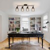 BUXVRCS Adjustable Multi-Directional Black Light Fixtures, Semi Flush Mount Ceiling