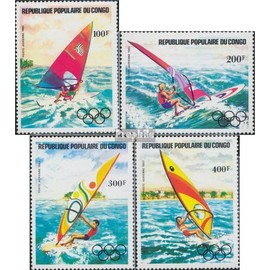 Prophila Collection Kongo (Brazzaville) 917-920 (kompl.Ausg.) postfrisch ** MNH 1983 Windsurfen (Briefmarken für Sammler) Wassersport (Schwimmen/Segeln …)