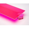 Acrylic Pink/Red Fluorescent Plexiglass 1/8" x 12" x 24” Sheet