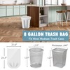 8 Gallon Trash Bags - 50 Count Medium Trash Bags