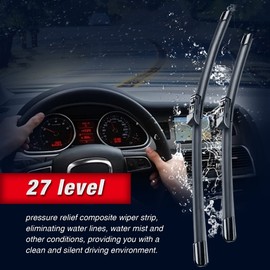 3 Wipers 26"/16"/12" Windshield Wiper Blades Replacment for Lexus NX200t 2017-2015 NX300 2021-2018 NX300h 2021-2015 (Top Lock) OEM Quality Wiper Blades for My Car