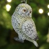 com-four® LED Owl Figurine with Glass Ball - LED Lighting