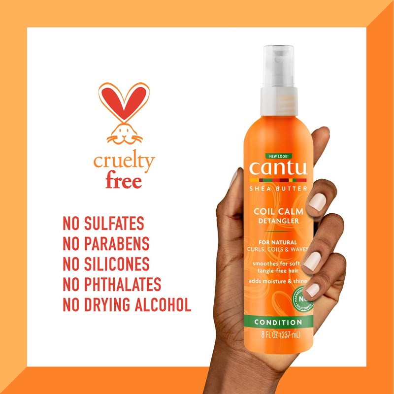 Cantu Coil Calm Detangler with Shea Butter for Natural Hair,