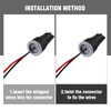 Litoexpe 50 Pieces Waterproof Wire Connectors, Waterproof Wire Nuts Black