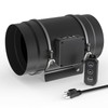 Toolazy Quiet 8" Inline Duct Fan 831 CFM Ventilation Exhaust