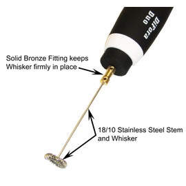 Speed New Difora Duo Milk Frother, Frappe Maker, DUAL Hi/Lo Speed, Stand on Counter