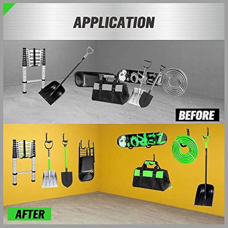 ZENWORYS 12pcs Heavy Duty Garage Storage Utility Hooks, Utility Hooks