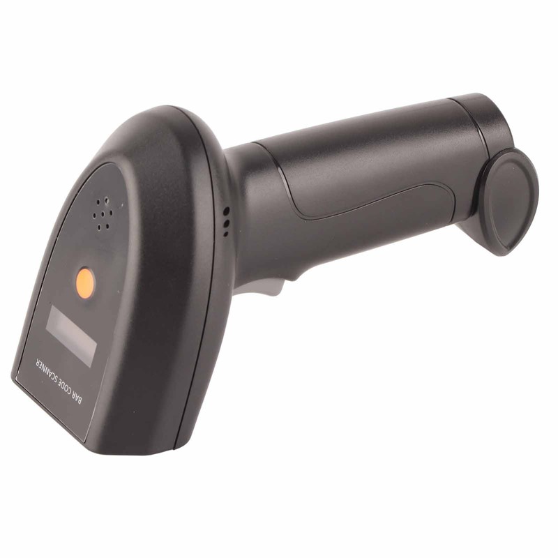 Wireless Barcode Scanner 2.4GHz OLED Display Voice Prompt 20000 Data