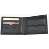 Toscanino Large Genuine Leather Wallet Black, black, Minimalist
