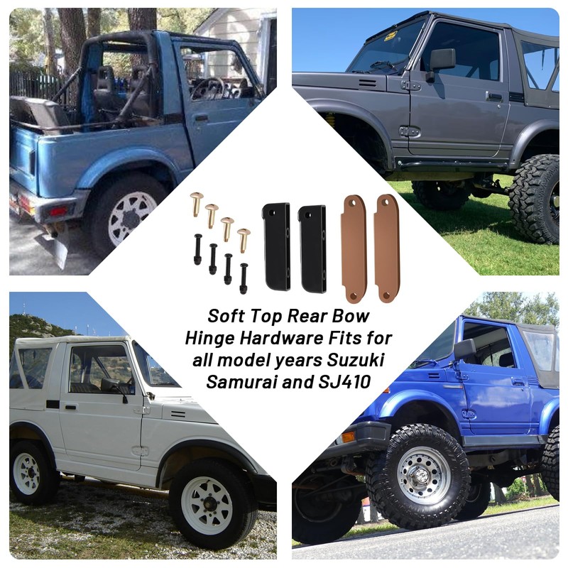 Soft Top Rear Bow Hinge Fits For Suzuki Samurai And