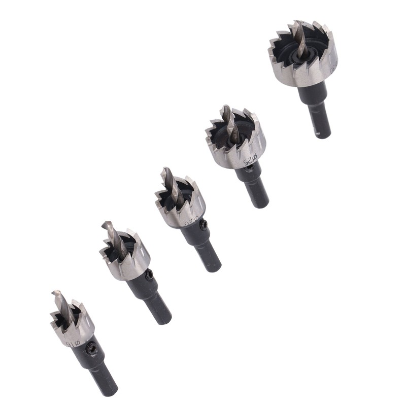 5Pcs Metal Hole Saw 16‑30mm High Speed Steel Wear Resistant