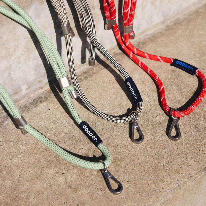 Dopper Cord Sandy Black - Adjustable Shoulder Strap Water Bottles