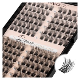 WINKGIGGLE Lash Clusters DIY Eyelash Extensions Mega Volume, Individual Wispy Lashes Clusters for Home Application