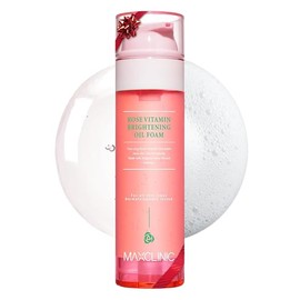 MAXCLINIC (nuevo diseo) limpiador de espuma de aceite de vitamina rosa (6 nuevas vitaminas aadidas) ingredientes naturales de limpieza, brillar,...   