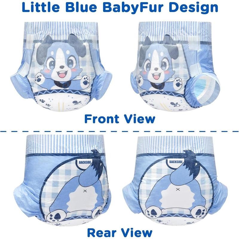 Adjustable Hook-and-Loop Fastener Closure Adult Printed Cloth Back Diaper 2