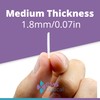 GMS Optical 1.8mm Reg-Thin/18mm Long Length- Anti-Slip Adhesive Contoured Silicone