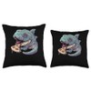 Kuhli Loach Eating Pizza Throw Pillow