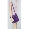 Girly Handbags Womens Double Pocket Italian Leather Messenger Bag -