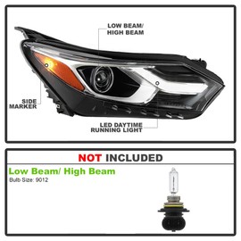 ACANII - For 2018 2019 2020 Chevy Equinox Factory Halogen LED DRL Headlight Headlamp Assembly Replacement Passenger Side