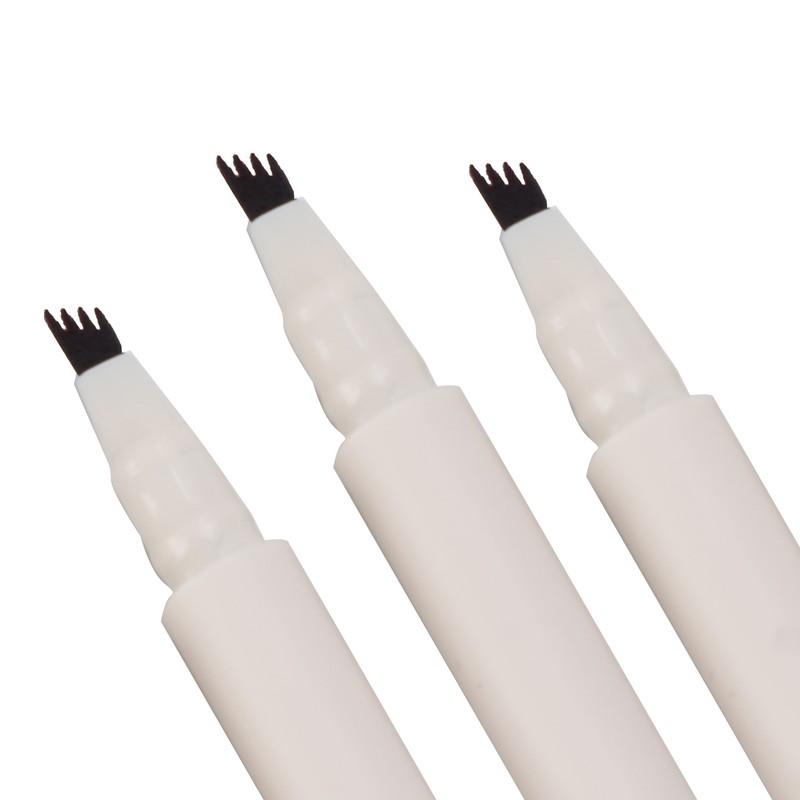 3pcs FOCALLURE Liquid Eyebrow Pencil 4-Fork Eyebrow Pen LongLasting Waterproof