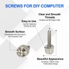 sourcing map 10 Pcs Computer Case Thumb Screws, M3x16 Thread