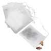 100PCS Reusable Tea Filter Bags with Drawstring, Tea Bag Empty,