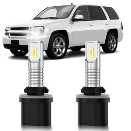 XFLHEHD Trailblazer LED Fog Lights Fits for 2002-2009 Chevy Trailblazer, 300% Brightness, 6500K Cool White, 2pcs Plug and Play Trailblazer Fog Light Blubs Package Replacement