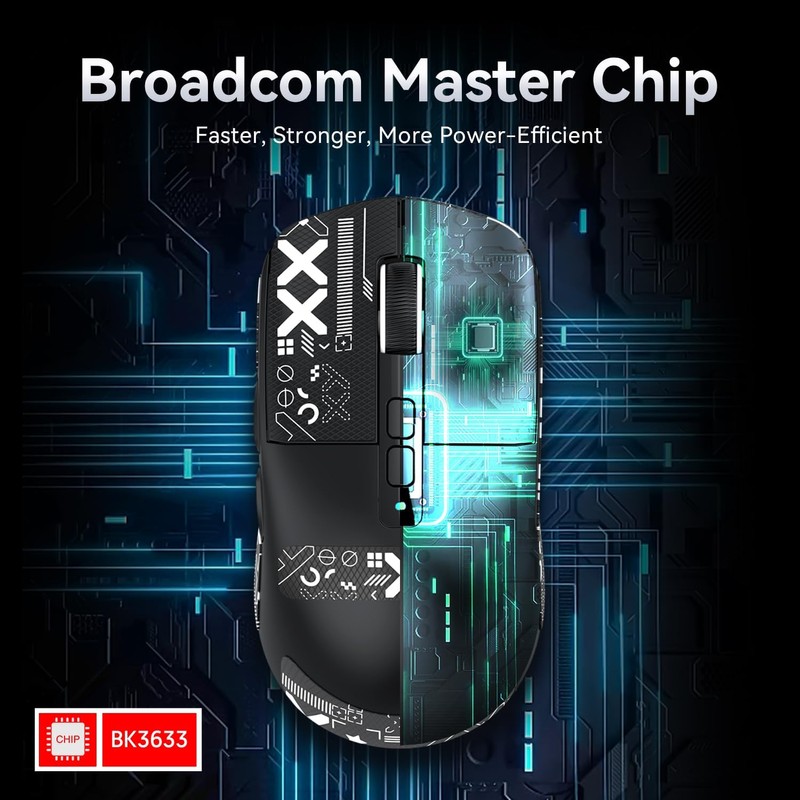 ATTACK SHARK X6 Lightweight Wireless Gaming Mouse with RGB Backlight