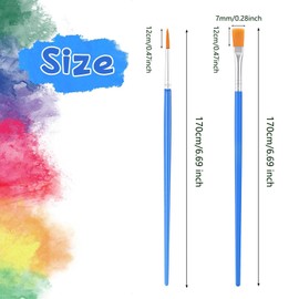 Lgqsunfa Small Paint Brushes,100 Paint Brushes for Kids,for Miniature Detail Painting