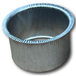 K-TEC (2-Pack) 2-3/8 Inch Easy to Install Round Aluminum Rain Gutter Outlet Gutter Drop for Standard 2x3 Downspouts or Rain Chains