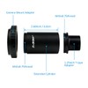 Svbony Teleskop Kamera Adapter 1,25",M42 Projektionsadapter,Aluminium T2 T Mount Adapter