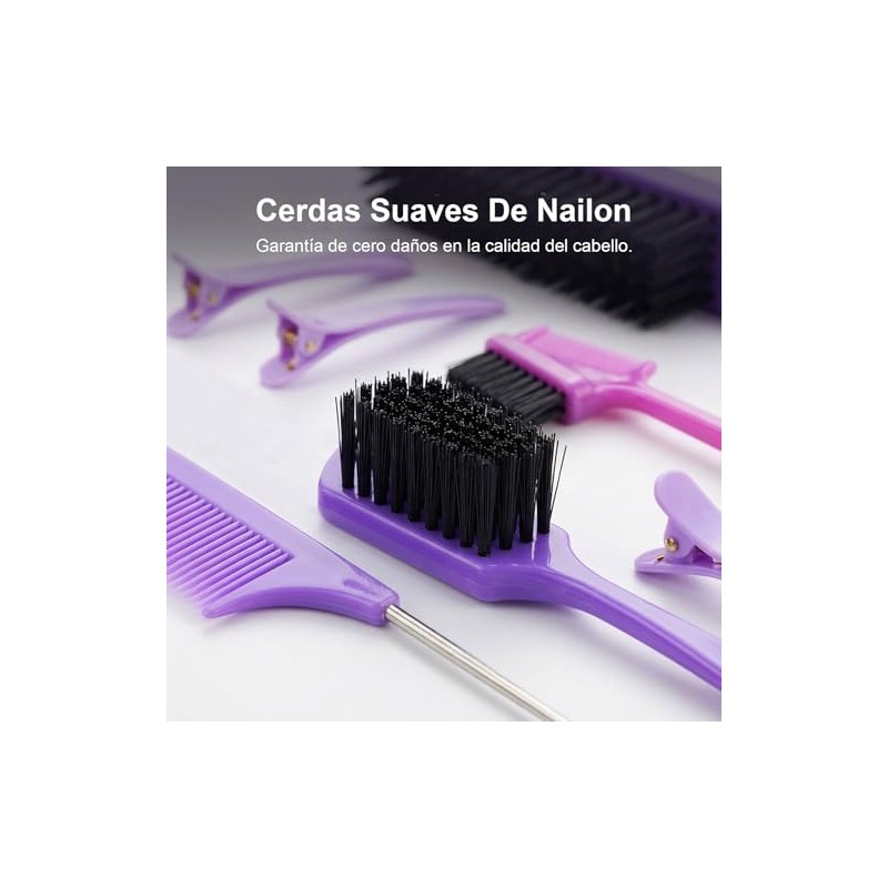 Nivofu 11Pcs Peines para Cabello Mujer, Kit para Peinar el