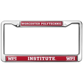 Worcester Poly School Logo Full Size Standard License Plate Metal Frame